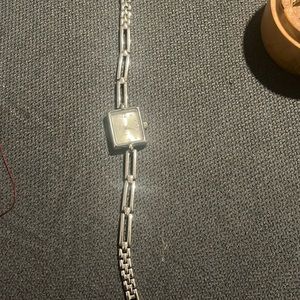 Silver women’s dress watch